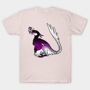 VelACEraptor Prideosaur - Pride Month Asexual Flag Dinosaur T-Shirt